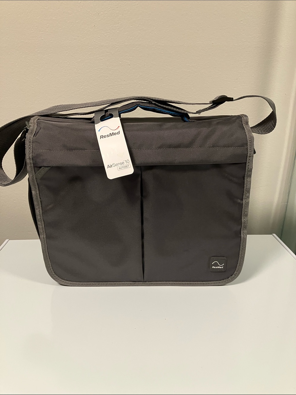 ResMed Dark Gray CPAP Case Bag with Adjustable Strap